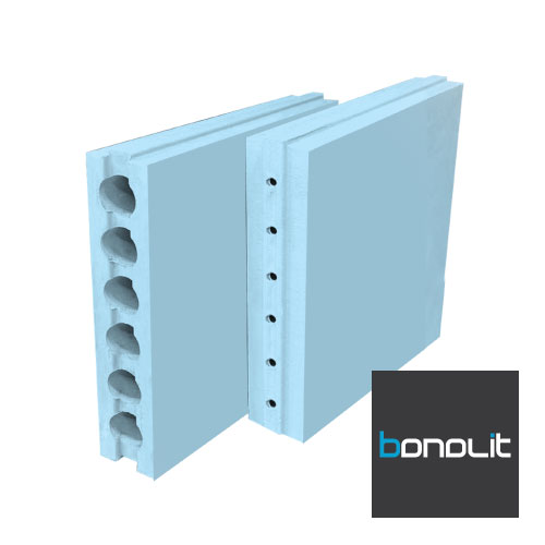 Плита пазогребневая гипсовая универсальная пустотелая 667*100*500мм Bonolit