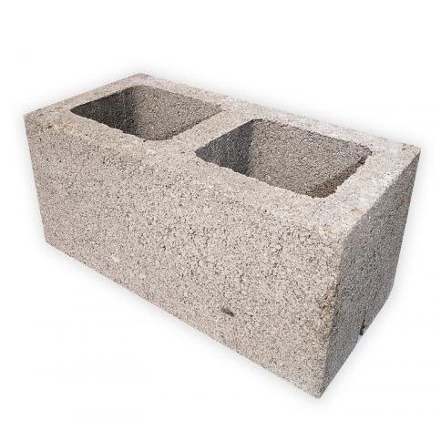 Блок керамзитобетонный 2-х щелевой Honik стеновой 390х140х188