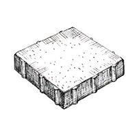 Тротуарная плитка Фабрика Готика Premium Bronze Квадрат 300x300 