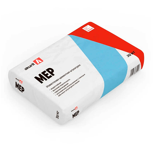 Штукатурка известково-цементная Quick-mix MEP серая 30 кг