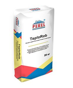 Штукатурка цементно-известковая Perel TeploRob 0518 серая 20 кг