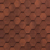 Гибкая черепица Tegola Nobil Tile (Комфорт Плюс) Вест Красно-коричневый