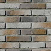 Искусственный камень Бергамо брик 370-80 White Hills цемент 225*49мм
