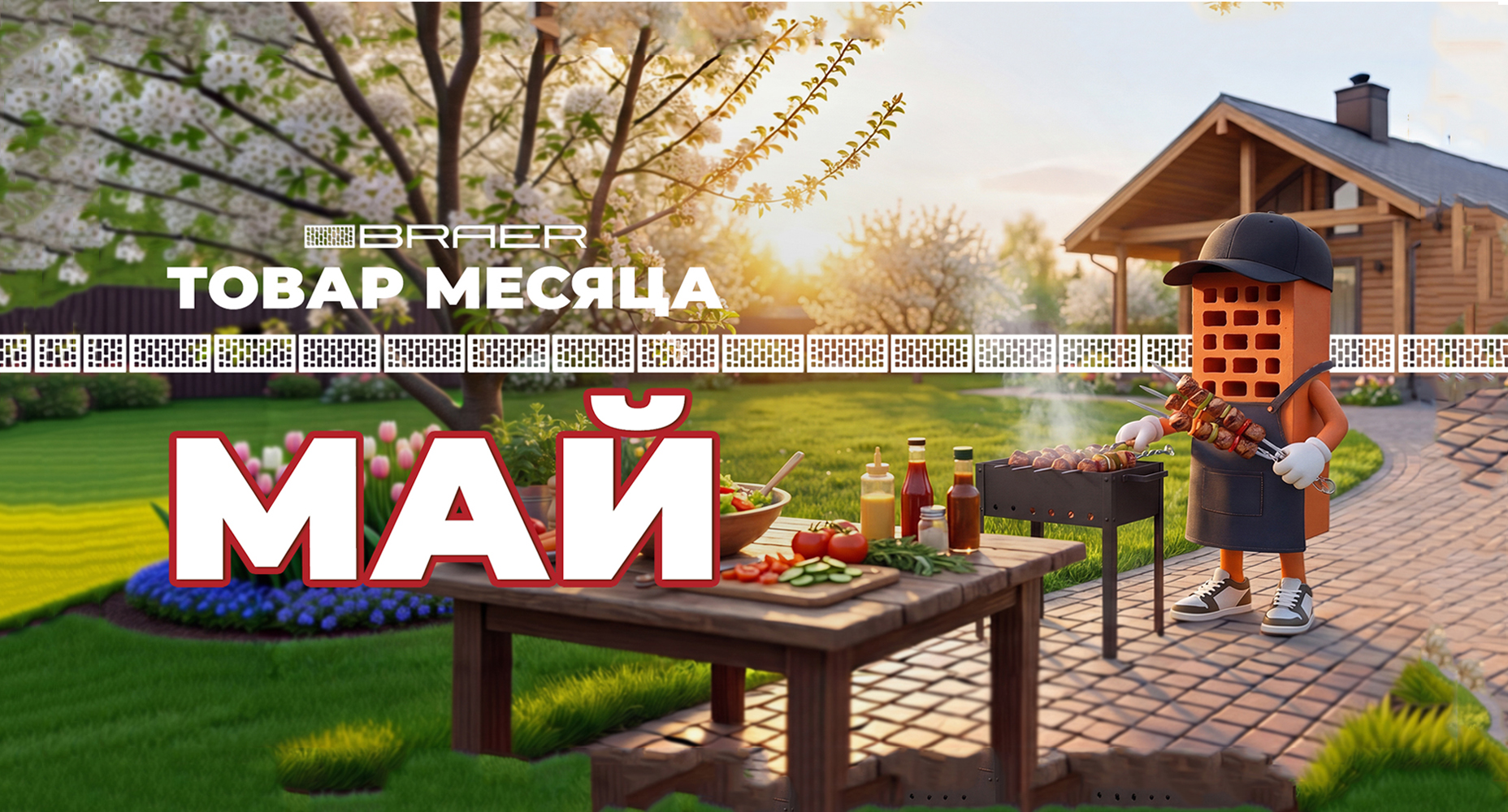Акция «Товар месяца май» на керамическую продукцию Braer с 06.04.2026 г. по 30.04.2026 г.