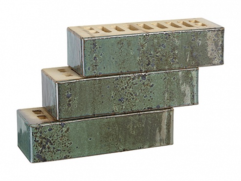 Облицовочный кирпич Recke Glanz 1-68-03-2-12 бирюзовый глянцевый 1НФ