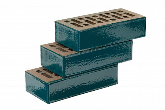 Облицовочный кирпич Recke Glanz 5-28-00-0-00 изумрудный глянцевый гладкий 1НФ