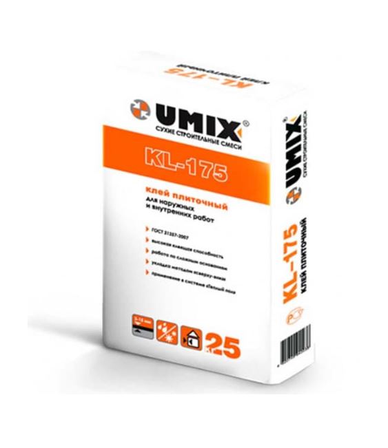 Клей UMIX KL-175 для плитки 25 кг