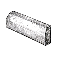 Камень дорожный с фаской (1000x300x150) Фабрика Готика Profi 