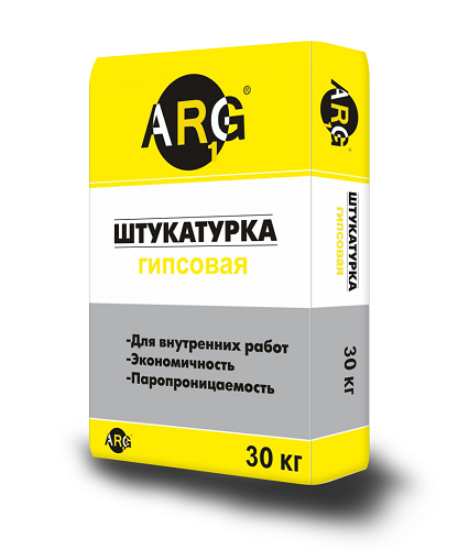 Штукатурка гипсовая ARG1 Премиум серая 30 кг