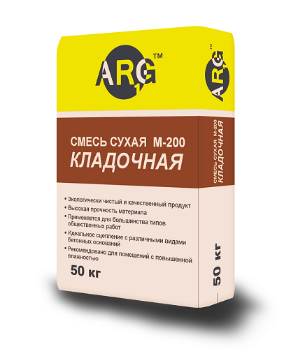 Сухая смесь ARG1 Кладочная M200 50 кг