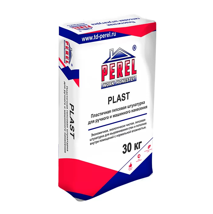 Штукатурка гипсовая Perel Plast 0522 серая 30 кг