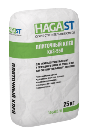 Клей HAGA ST KAS-550 для плитки 25 кг