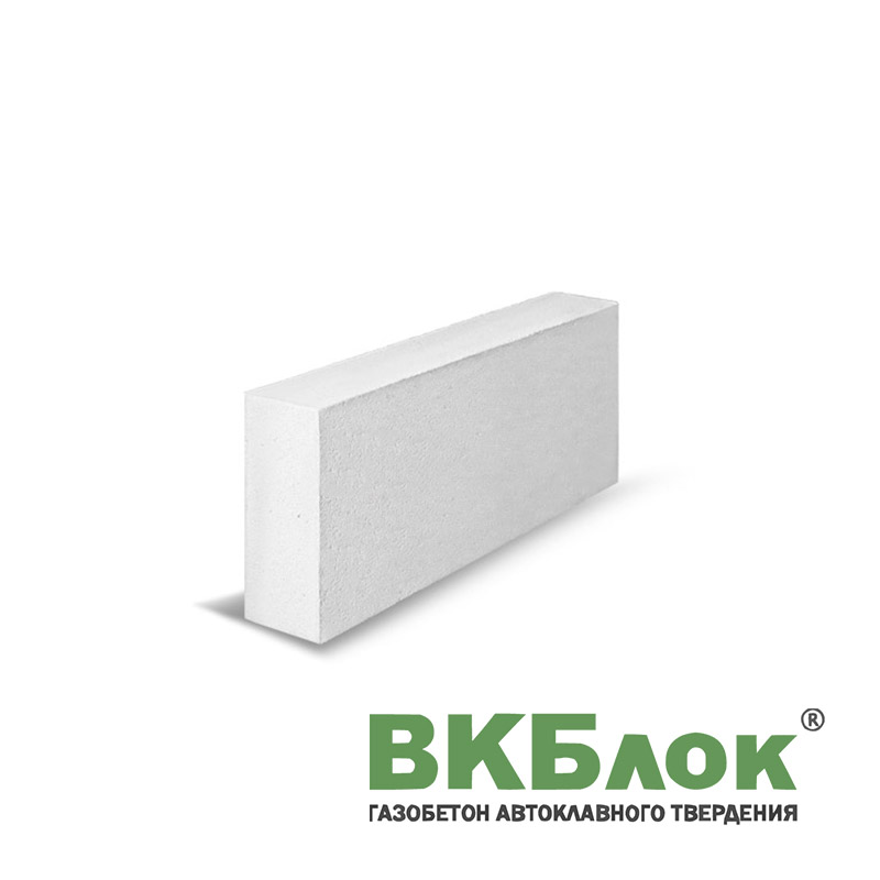 Газобетонный блок ВКБлок Сергиев Посад D500 перегородочный (625x100х250. B 2,5)