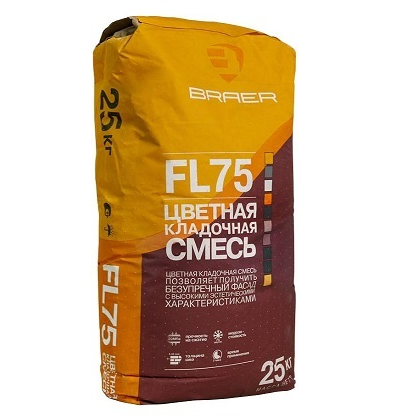 Кладочная смесь цветная Braer FL 75 25 кг