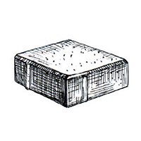 Тротуарная плитка Фабрика Готика Profi Квадрат 150x150 