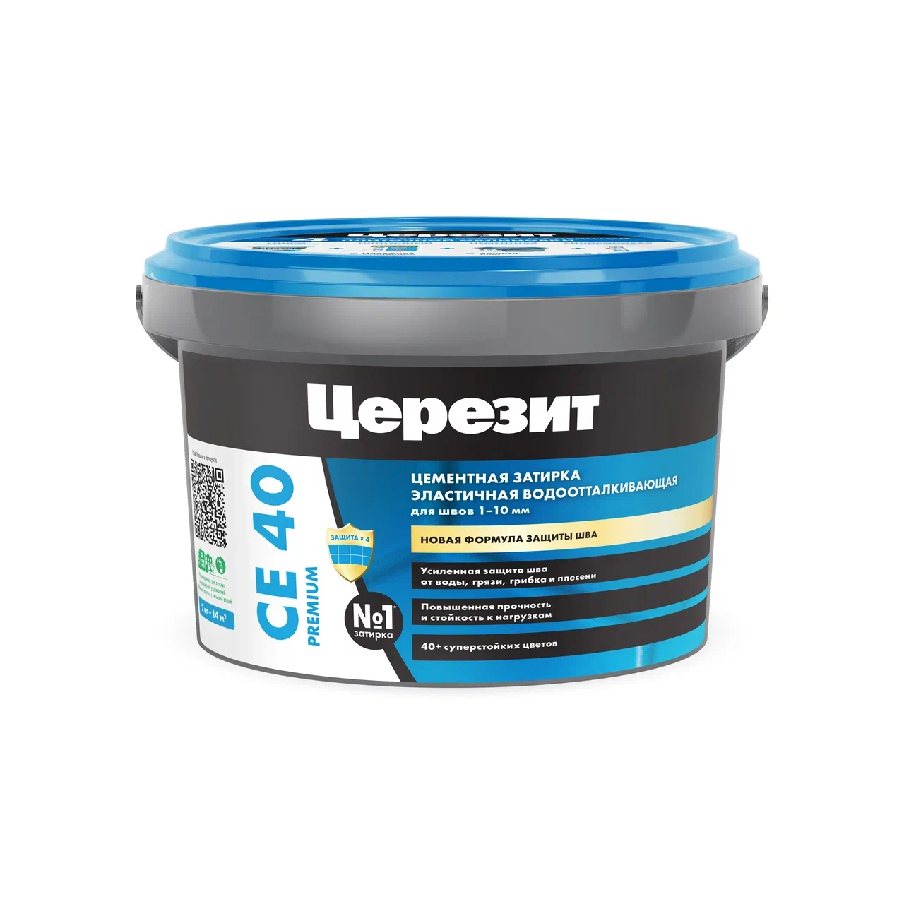 Затирка для плитки Церезит CE40 2 кг (антрацит)