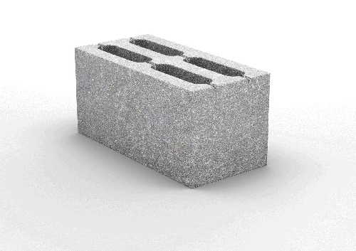 Блок керамзитобетонный 4-х щелевой Honik стеновой 390х190х188