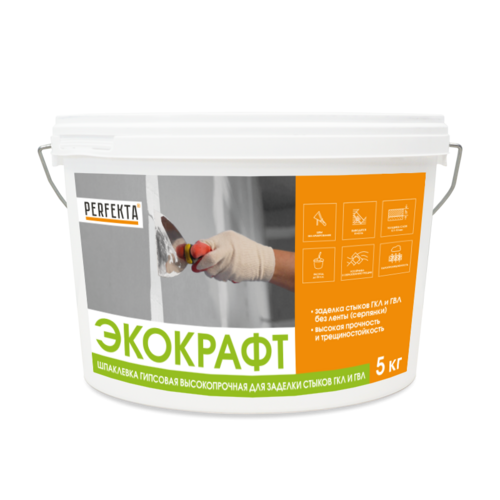 Шпаклевка полимерная Perfekta Максполимер Паста суперфинишная белая 16 кг