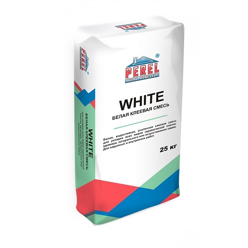 Клей Perel White 0317 белый для плитки 25 кг