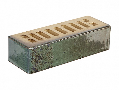 Облицовочный кирпич Recke Glanz 1-68-03-2-12 бирюзовый глянцевый 1НФ