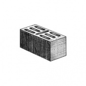 Стеновой 7-щелевой блок Готика керамзито-бетонный 39