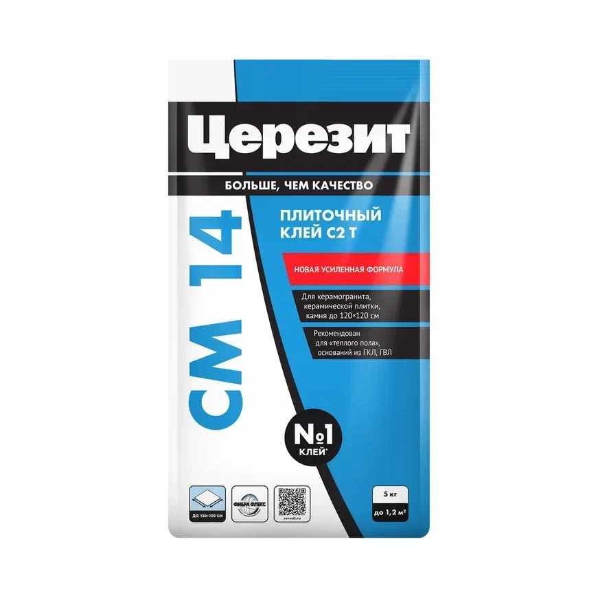 Клей Церезит СM 14 серый для плитки 5 кг