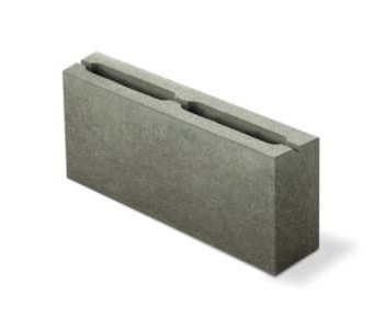 Блок керамзитобетонный 2-х щелевой Honik перегородочный 390х90х188