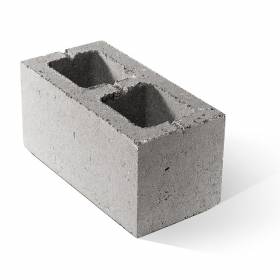 Стеновой двухпустотный блок Коломна керамзито-бетонный