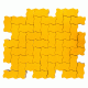 Тротуарная плитка BRAER Волна Желтый
